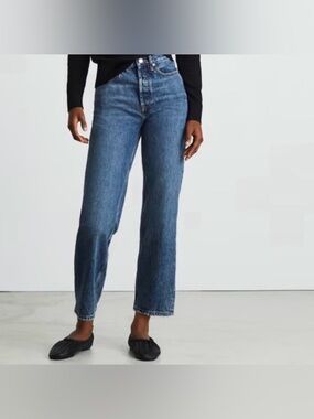 Everlane Rigid Way High Jeans Dark Wash Blue Relaxed Women's Jeans Size 27